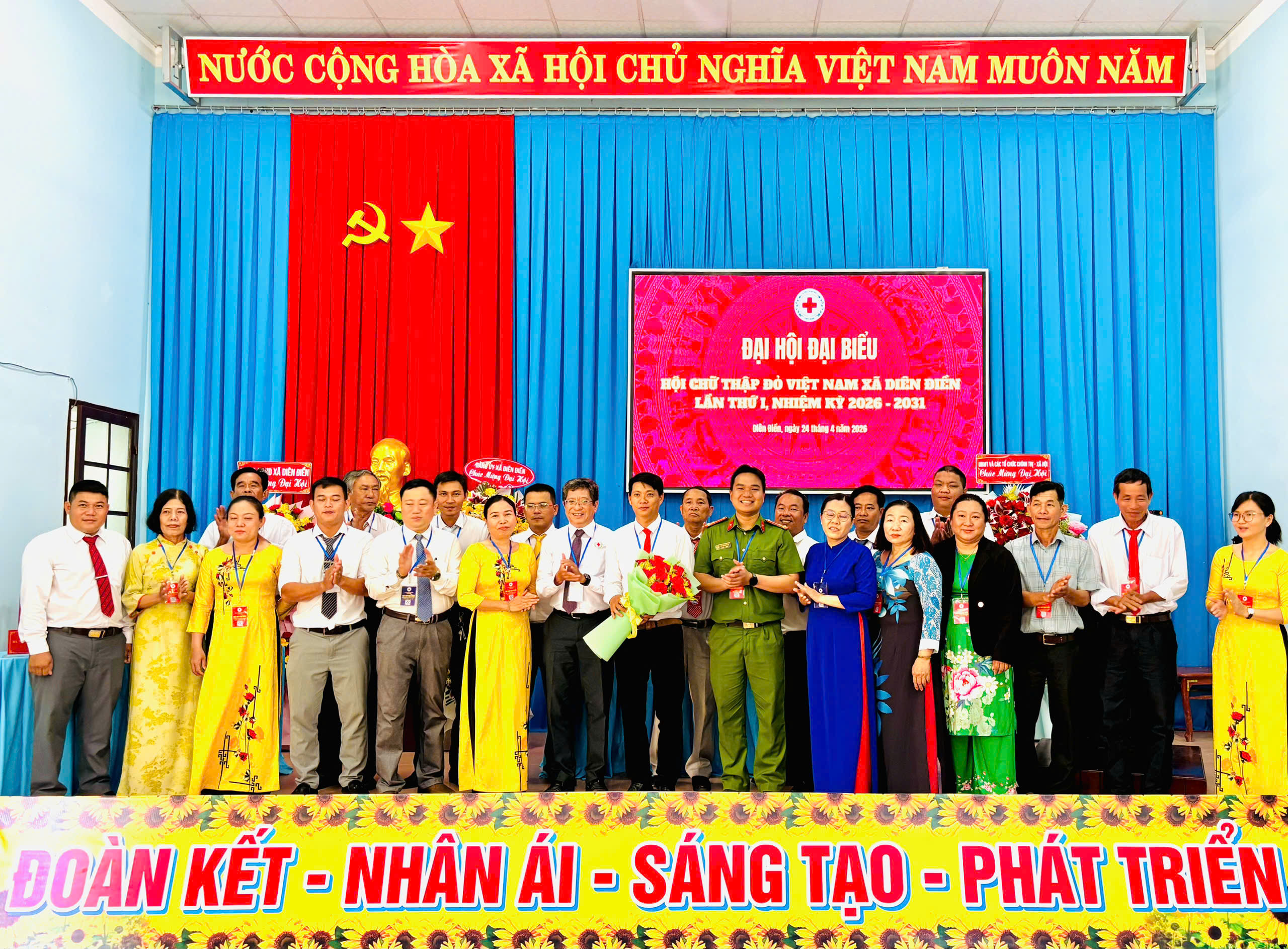 TẠO ĐÀ BỨT PHÁ CHO CÔNG TÁC NHÂN ĐẠO TỪ ĐẠI HỘI HỘI CHỮ THẬP ĐỎ XÃ DIÊN ĐIỀN